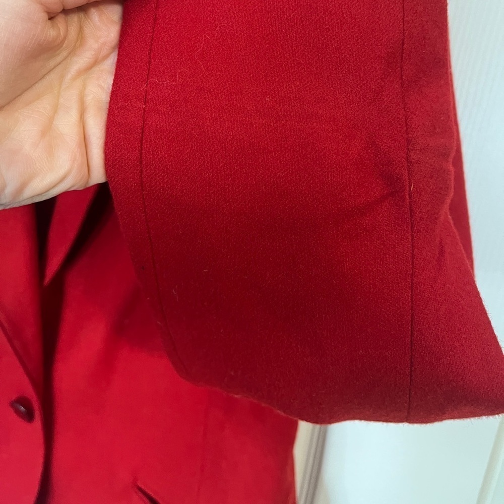 Pendleton Red Virgin Wool Blazer - image 2